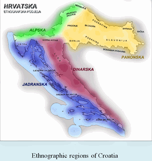 ethnographic regions of Croatia